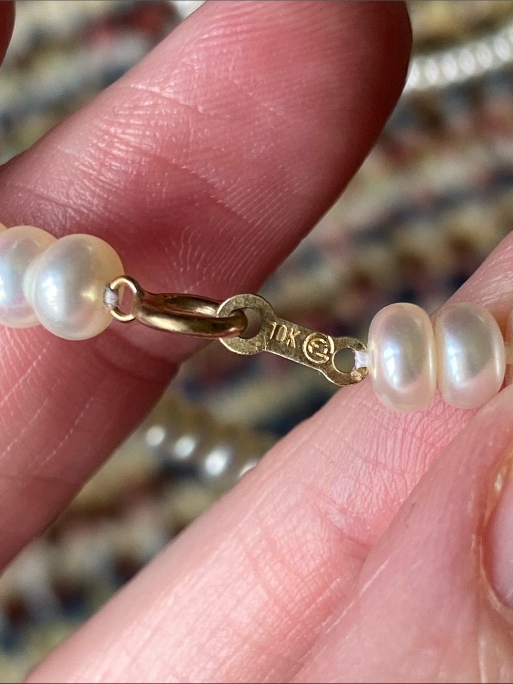 Classic Pearl Necklace and Bracelet Set - White Freshwater Pearl and 10k clasps - Picture 2 of 5